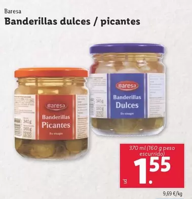 Oferta de Baresa - Banderillas Dulces / Picantes  por 1,55€ en Lidl