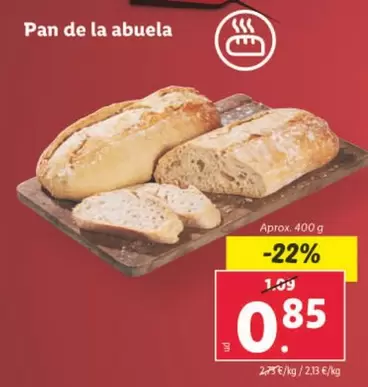 Oferta de La Abuela - Pan De La Abuela por 0,85€ en Lidl