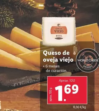 Oferta de Queso De Oveja Viejo por 1,69€ en Lidl