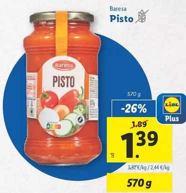 Oferta de Baresa - Pisto por 1,39€ en Lidl