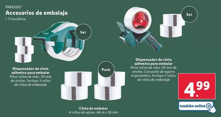 Oferta de Parkside - Accesorios De Embalajje por 4,99€ en Lidl