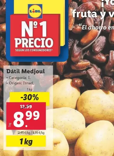 Oferta de Datil Medjoul por 8,99€ en Lidl