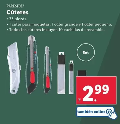 Oferta de Parkside - Cuteres por 2,99€ en Lidl