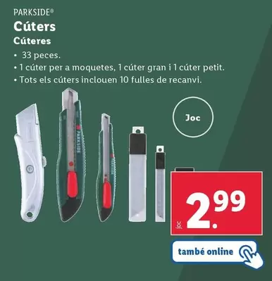 Oferta de Parkside - Cúteres  por 2,99€ en Lidl