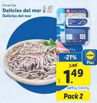 Oferta de Ocean Sea - Delicias Del Mar por 1,49€ en Lidl