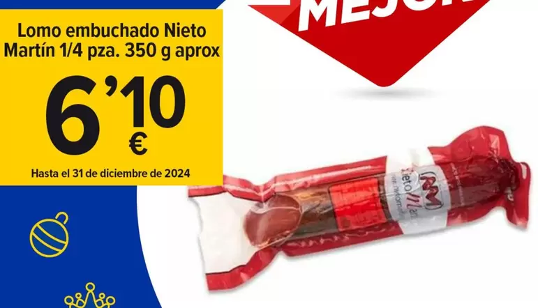 Oferta de Nieto Martín - Lomo Embuchado por 6,1€ en Cash Fresh