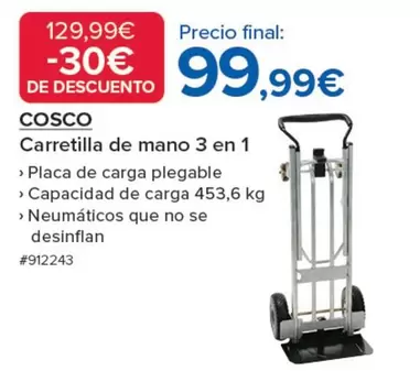 Oferta de Carretilla -  De Mano 3 En 1 por 99,99€ en Costco