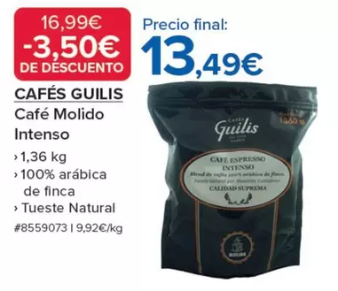 Oferta de Suprema - Café Molido Intenso por 13,49€ en Costco