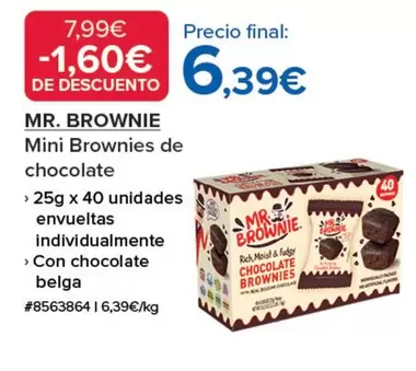 Oferta de Mini Brownies De Chocolate por 6,39€ en Costco