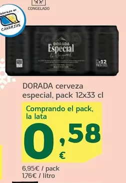 Oferta de Dorada - Cerveza Especial por 0,58€ en HiperDino