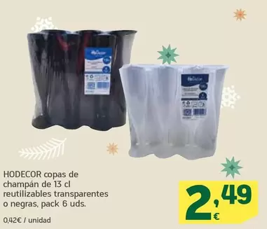 Oferta de Hodecor - Copas De I Champán  por 2,49€ en HiperDino