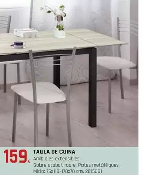 Oferta de Taula De Cuina por 159€ en Fes Més