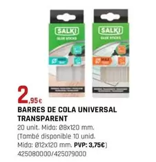 Oferta de Salki - Barres De Cola Universal Transparent por 2,95€ en Fes Més