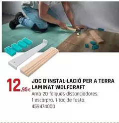 Oferta de Joc D'Instal·Lació Per A Terra Laminat Wolfcraft por 12,95€ en Fes Més