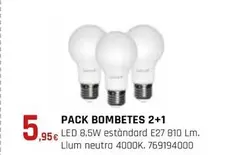 Oferta de Garza - Pack Bombetes 2+1 por 5,95€ en Fes Més