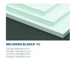 Oferta de Melamina Blanca en Fes Més