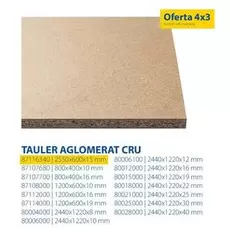 Oferta de Tauler Aglomerat Cru en Fes Més