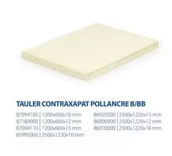 Oferta de Tauler Contraxapat Pollance B/bb en Fes Més