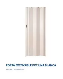 Oferta de Porta Extensible Pvc Una Blanca en Fes Més