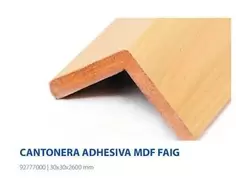 Oferta de Cantonera Adhesiva Mdf Faig en Fes Més