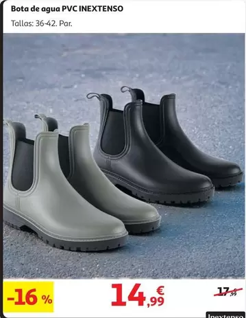 Oferta de Inextenso - Bota De Agua Pvc por 14,99€ en Alcampo