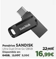 Oferta de Sandisk - Pendrive por 16,99€ en El Corte Inglés