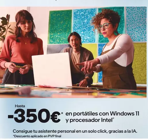 Oferta de Windows - En Portatiles Con  11 Y Procesador Intel por 350€ en El Corte Inglés