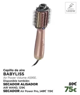 Oferta de Babyliss - Cepillo De Aire por 75€ en El Corte Inglés