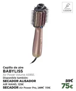 Oferta de Babyliss - Cepillo De Aire por 75€ en El Corte Inglés