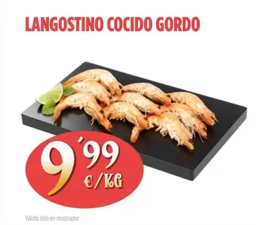 Oferta de Langostino Cocido Gordo por 9,99€ en Ahorramas