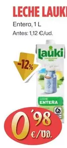 Oferta de Lauki - Leche Entera por 0,98€ en Ahorramas