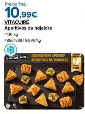 Oferta de Aperitivos De Hojaldre por 10,99€ en Costco