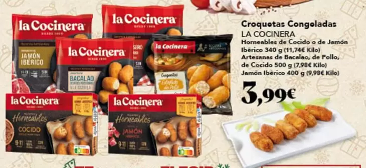 Oferta de La Cocinera - Croquetas Congeladas por 3,99€ en Gadis