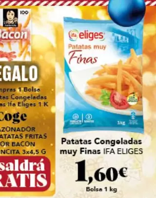 Oferta de Ifa Eliges - Patatas Congeladas Muy Finas por 1,6€ en Gadis