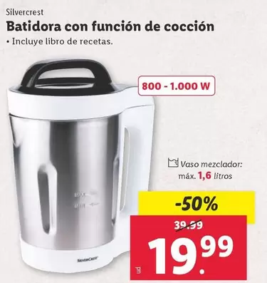 Oferta de SilverCrest - Batidora Con Funcion De Coccion por 19,99€ en Lidl