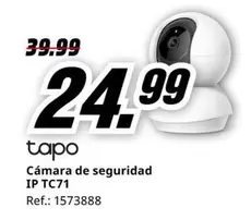 Oferta de Cámara De Seguridad Ip Tc71 por 24,99€ en MediaMarkt