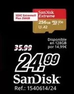 Oferta de Sandisk - Disconible En 128gb por 24,99€ en MediaMarkt