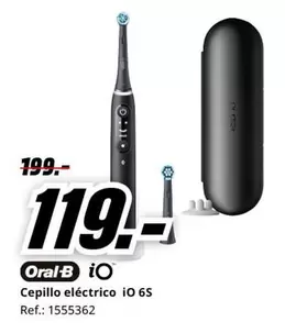 Oferta de Oral B - Cepillo Eléctrico Io 6S por 119€ en MediaMarkt