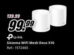 Oferta de TP-LINK - Sistema Wifi Mesh Deco X10 por 99,99€ en MediaMarkt