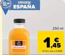 Oferta de Carrefour - Zumo De Naranja Recien Exprimido El Mercado  por 1,45€ en Carrefour