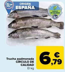 Oferta de Círculo De Calidad - Trucha Asalmonada   por 6,79€ en Carrefour