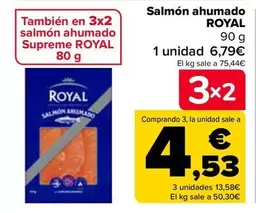 Oferta de Royal - Salmón Ahumado en Carrefour