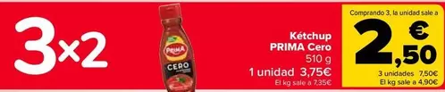 Oferta de Prima - Ketchup Cero en Carrefour