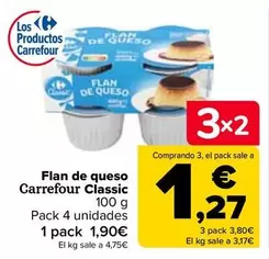 Oferta de Carrefour - Flan De Queso Classic en Carrefour