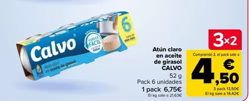 Oferta de Claro - Atún En Aceite  De Girasol   en Carrefour