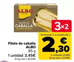 Oferta de Albo - Filete De Caballa  en Carrefour