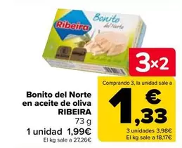 Oferta de Ribeira - Bonito Del Norte En Aceite De Oliva  en Carrefour