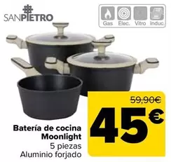 Oferta de San Pietro - Bateria De Cocina Moonlight por 45€ en Carrefour