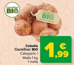 Oferta de Carrefour Bio - Cebolla   por 1,99€ en Carrefour