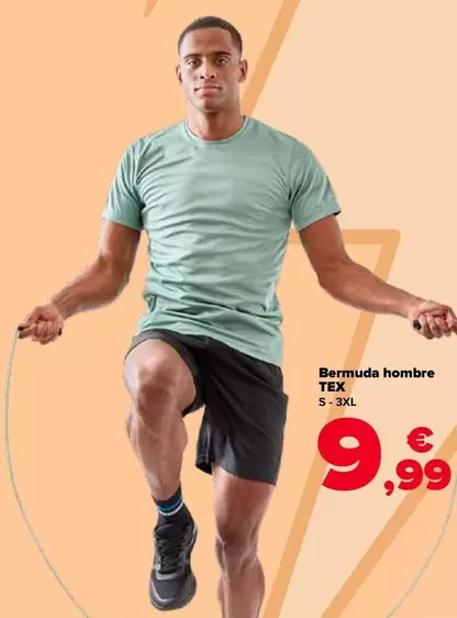 Oferta de TEX - Bermuda Hombre por 9,99€ en Carrefour